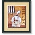 Jo Parry Cafe Milano Framed Art Print