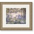 Monet Water Lilies & Willow Branches Framed Art Print