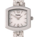 Caravelle by Bulova White Dial Snakeskin Watch