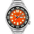Seiko Men's Orange Dial Steel Divers Watch