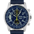 Seiko Chronograph Men's Blue Fabric Watch
