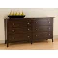 Everett Espresso 6-drawer Dresser