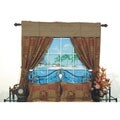 Amsterdam Pole Top Curtains & Valance 5-piece Set (84 in.)