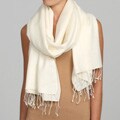 Himalaya Trading Co. Alabaster Pashmina & Silk Shawl
