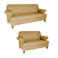 Sand Color Sofa and Loveseat Set