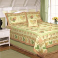 Sweet Hearts Cotton Patchwork Quilt Set