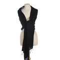 Himalaya Trading Co. Pure Pashmina Jet Black Shawl