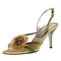 Dolce & Gabbana Straw Flower Slingback Sandals