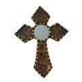Handcarved Reverse Painted Cross with Mirror (Peru)