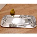 Handmade 'Palm Tree' Pewter Serving Platter (India)