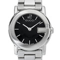 Gucci 101 Series Womens Black Dial Steel Watch