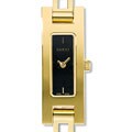 Gucci 3900 Series Womens Black Dial Goldtone Watch