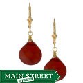 Carnelian Gemstone Briolette Earrings