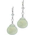 Green New Jade Briolette Gemstone Earrings