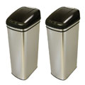 13-gallon Infrared Touchless Trash Can (Set of 2)