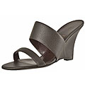 Ferragamo Dark Brown Leather Mules