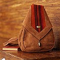 Leather Andean Teardrop Backpack (Peru)