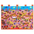 Happy Red Land Cotton Wall Hanging (India)