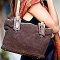 Leather Mocha Surprise Tote Handbag (Mexico)