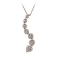 Sterling Silver Journey Diamond Accent Pendant (I-J/ I3)