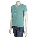 Me Time Sea Foam Golf V-neck Tee Shirt