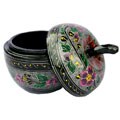 Handmade Apple Floral Design Lacquer Box