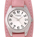Caravelle by Bulova Pink Strap Fashion Watch