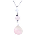 Jumbo Rose Quartz Briolette Necklace
