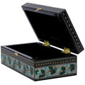 Handmade Etched Lacquer Jewelry Box