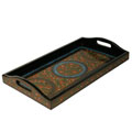 Handmade Etched Lacquer Tray/Platter