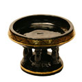 Handmade Lacquer Gold Leaf Decorative Dish
