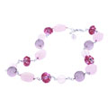 Chunky Rose Quartz and Pink Bead Necklace