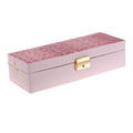 Pink Leather 5-slot Watch Box