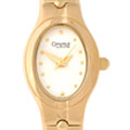 Caravelle by Bulova Black Dial Goldtone Watch