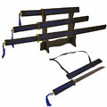 Slayer Black & Blue 4-piece Ninja Sword Set