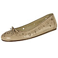 Prada Beige Leather Ballerina Flats