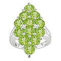 Peridot and Sterling Silver Ring