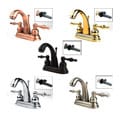 Centerset Bathroom Sink Faucet and Drain