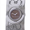 Gucci Women's Brown Dial Cuff Bracelet Watch