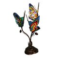 Tiffany-style 3-way Butterfly Lamp