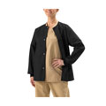 Unisex Two-pocket Black Warm-up Jacket