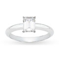 18k Gold 7/8ct TDW GIA Certified Diamond Solitaire Ring (F, VVS2)