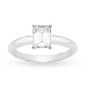 18k White Gold 1ct TDW GIA Certified Diamond Solitaire Ring (D, VS2)