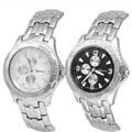 Geneva Platinum Chrono Style Men's Watch