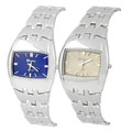 Geneva Platinum Polished Men's Bracelet Watch