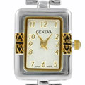 Geneva Platinum Women's Two Tone Watch