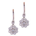Platinum 2ct Diamond Antique Earrings