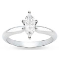18k White Gold 7/8ct TDW GIA Certified Cut Diamond Ring (D, SI1)