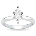 18k White Gold 7/8ct TDW GIA Certified Diamond Ring (E, VS2)