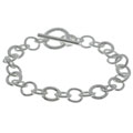 Sterling Silver Link Toggle Bracelet
